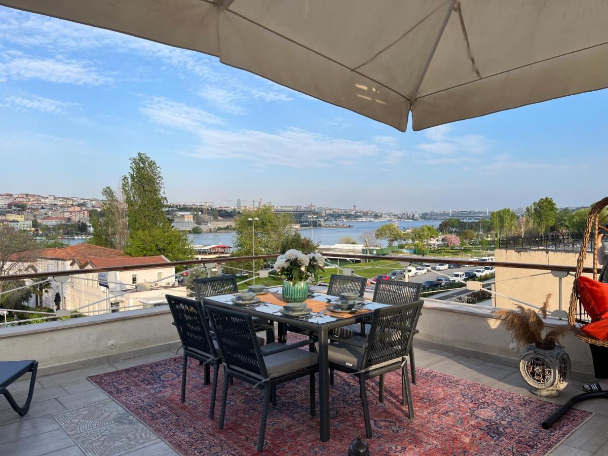 Waterfront Apartment By The Tram - Terrace With Dome & Golden Horn View In Fatih Istanbulská provincie Exteriér fotografie