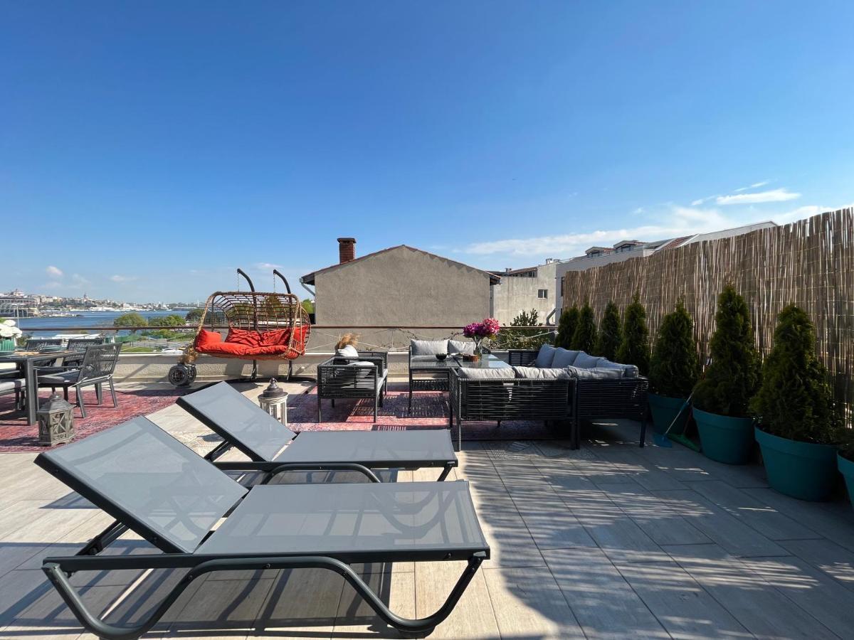 Waterfront Apartment By The Tram - Terrace With Dome & Golden Horn View In Fatih Istanbulská provincie Exteriér fotografie