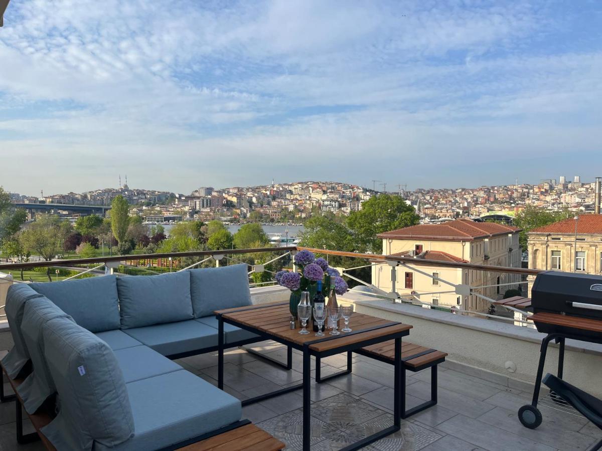 Waterfront Apartment By The Tram - Terrace With Dome & Golden Horn View In Fatih Istanbulská provincie Exteriér fotografie